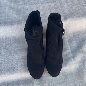 Women's Suede Black Booties - Sz. 8